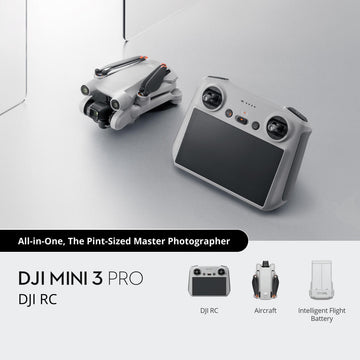 طائرة درون DJI Mini 3 Pro مع وحدة تحكم DJI RC – أفضل طائرة مدمجة بكاميرا 4K للتصوير الجوي.