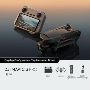 DJI Mavic 3 Pro مع وحدة تحكم DJI RC – طائرة درون متقدمة، كاميرا 4K، وأداء طيران فائق.