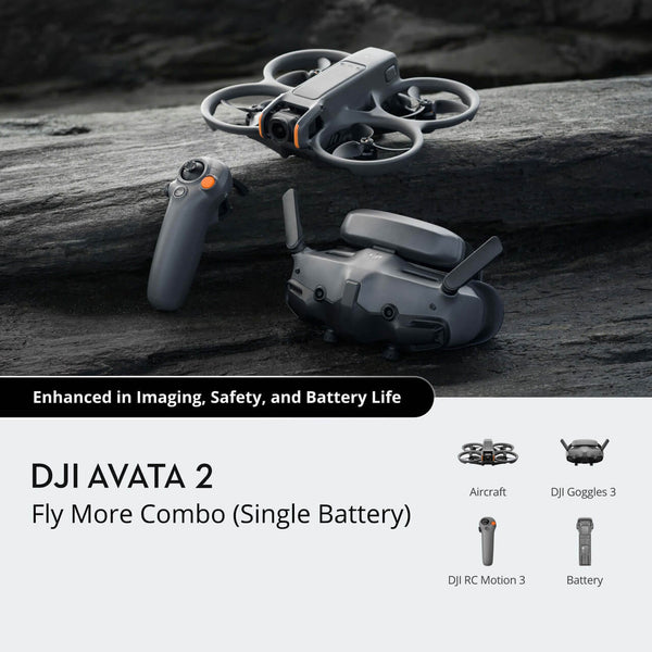 DJI Avata 2 Fly More Combo، بطارية واحدة – تجربة طيران FPV نهائية مع زمن طيران متمم 